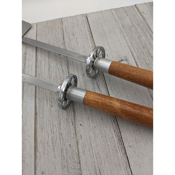 Mr Cheftender Stainless Utensils Grill BBQ Spatula Flipper 18” Meat Fork - Picture 3 of 10